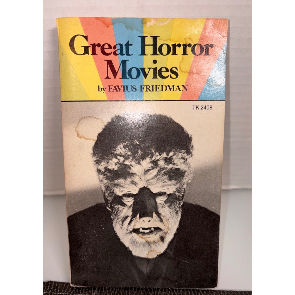 Vintage 1974 "Great Horror Movies" by Favius Friedman – Classic Monster Stills